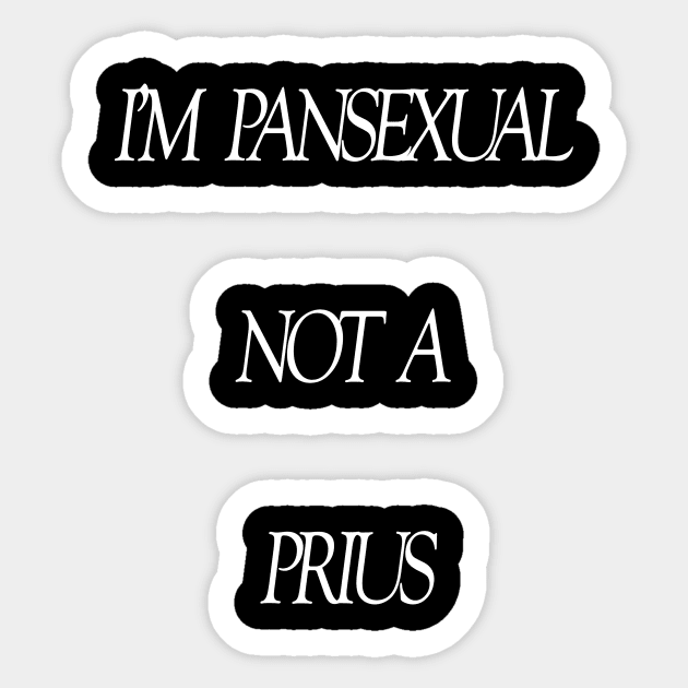 PansexualPrius Sticker by NegovansteinAlumni